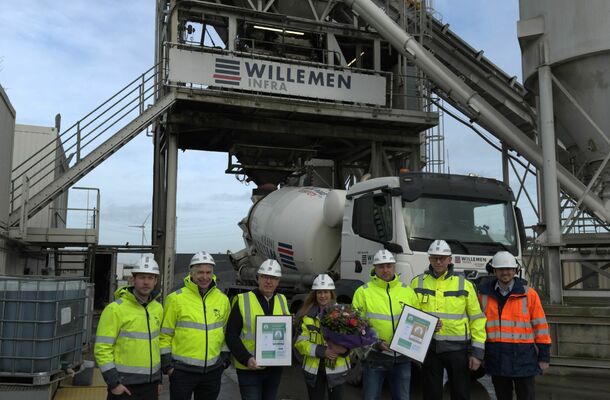 Première en durabilité pour Willemen Infra: CSC-Gold pour béton et Platinum pour récyclage